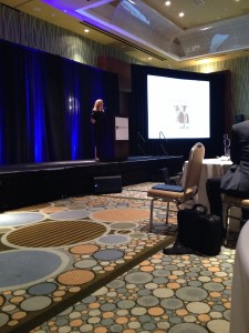 Editor-in-Chief of Bank Technology News, Penny Crosman (whose opening presentation featured properly-used memes)